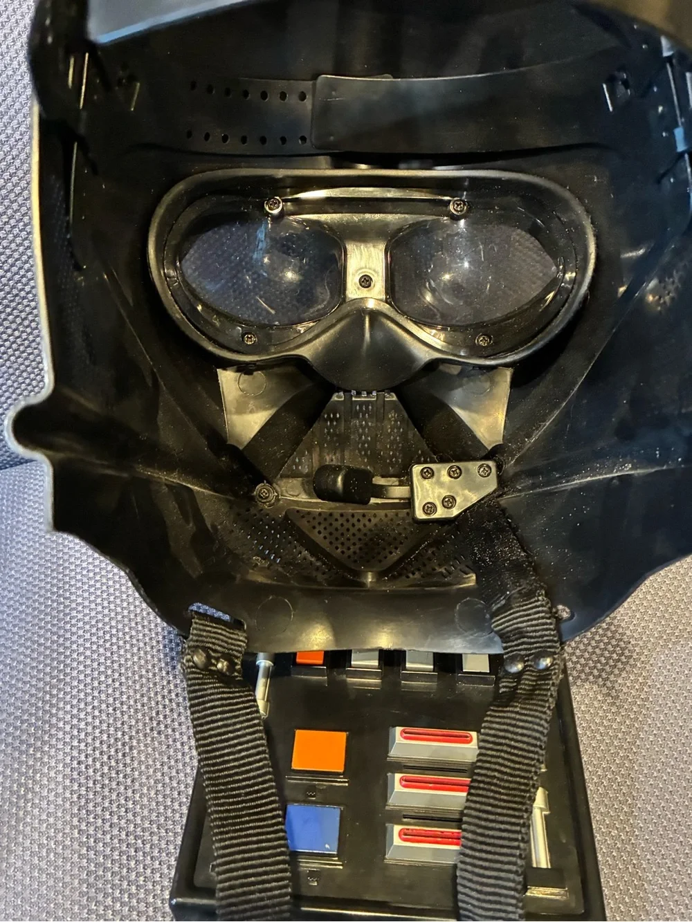 Star Wars Black Darth Vader Jumpsuit Costume WITH TALKING DARTH VADER HELMET - Picture 7 of 8